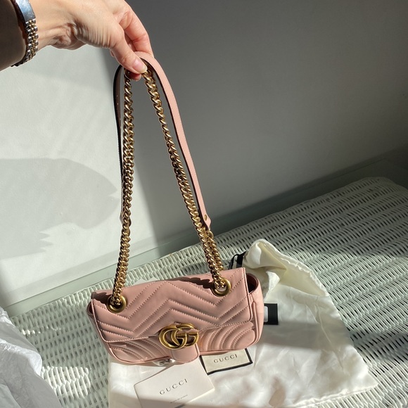 Gucci Mini Marmont 2.0 shoulder bag. Pink 💗 - Picture 14 of 15